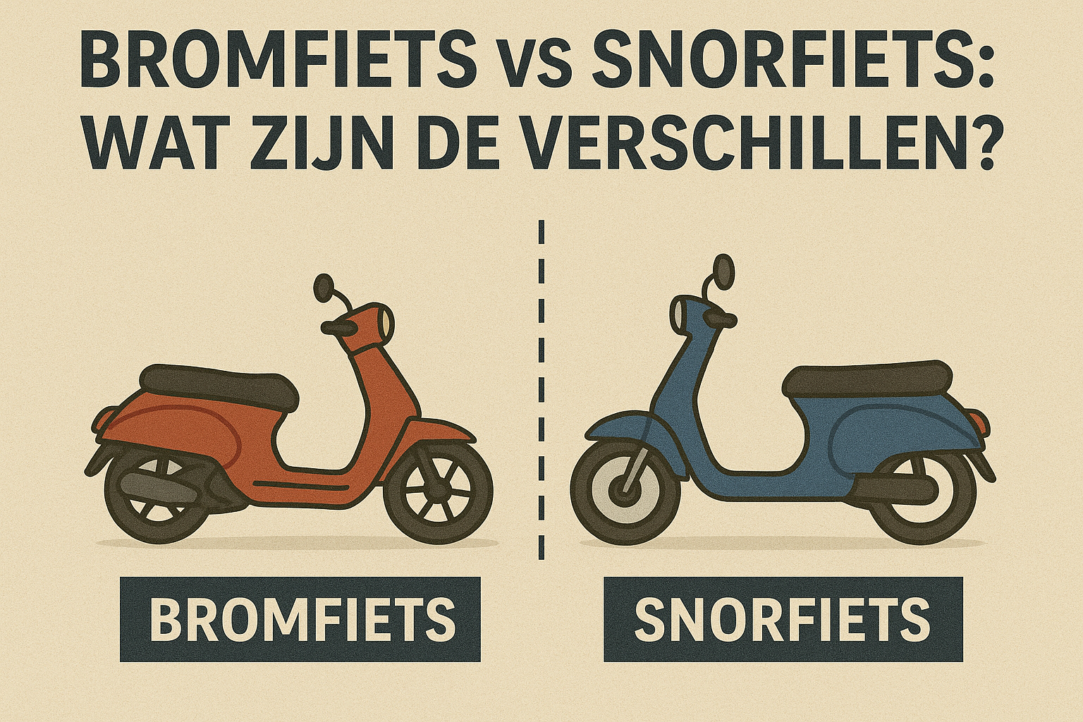 Bromfiets vs snorfiets: wat zijn de verschillen?