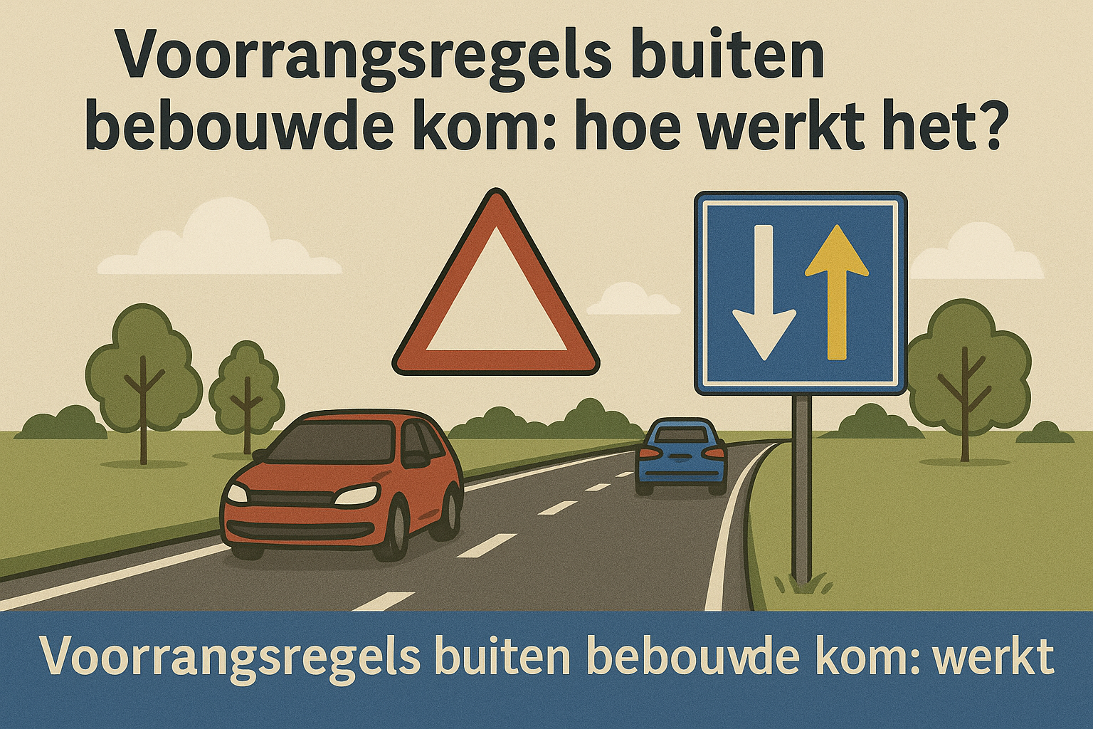 Voorrangsregels buiten bebouwde kom: hoe werkt het?